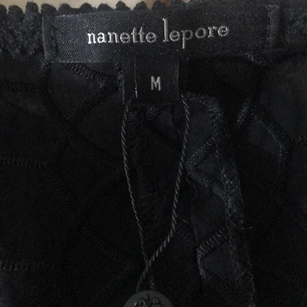 New Nanette Lepore Bahama Mama Top w Fringe Trim - Picture 5 of 6